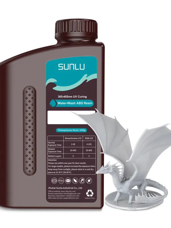 Product SUNLU Water-Wash ABS-Like UV Resin 405 nm Image